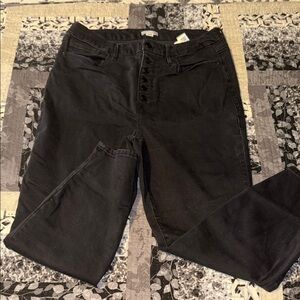 Good American Button Down Women's Black Jeans size 14-18